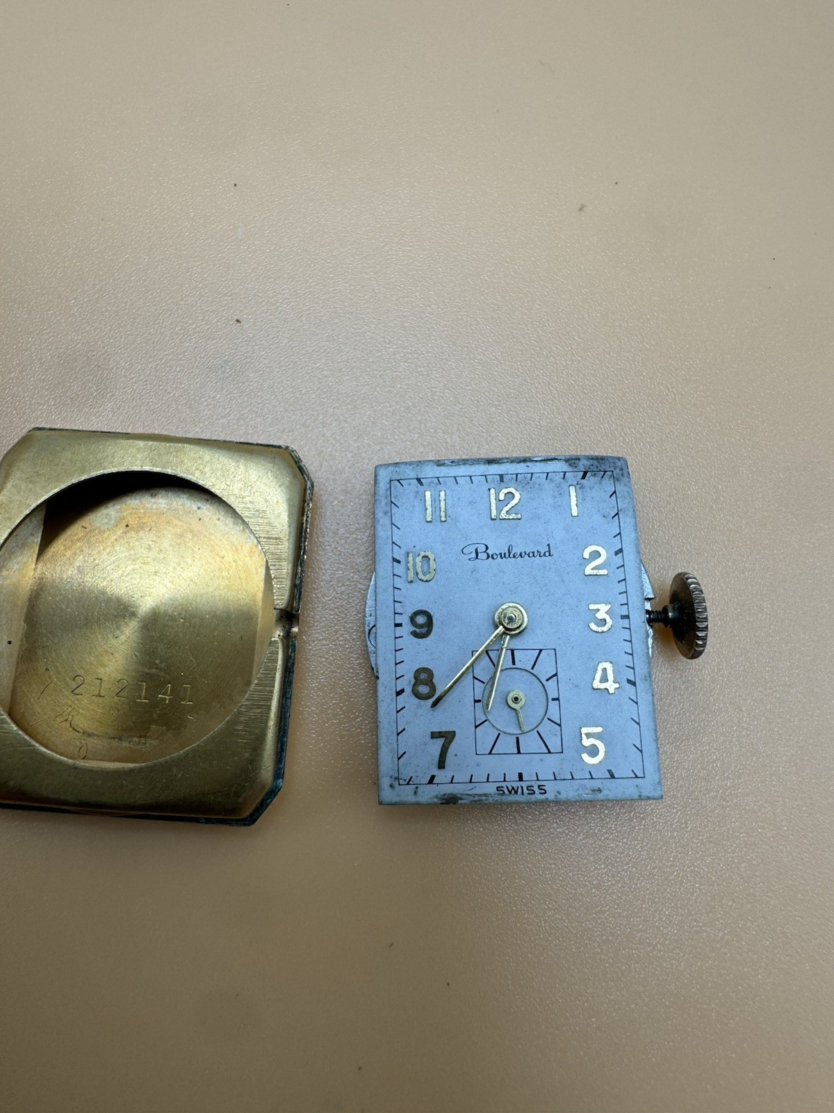 Boulevard Vintage Tank Watch RUNS 17J SELLING AS IS 22.5mm 10 GF