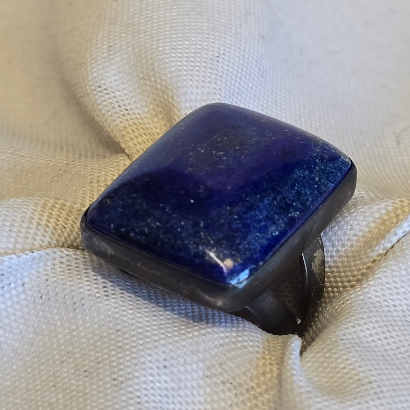Sterling Silver Jay King Ring 15.7g Fine Jewelry Size 7.5 Lapis Color *READ*