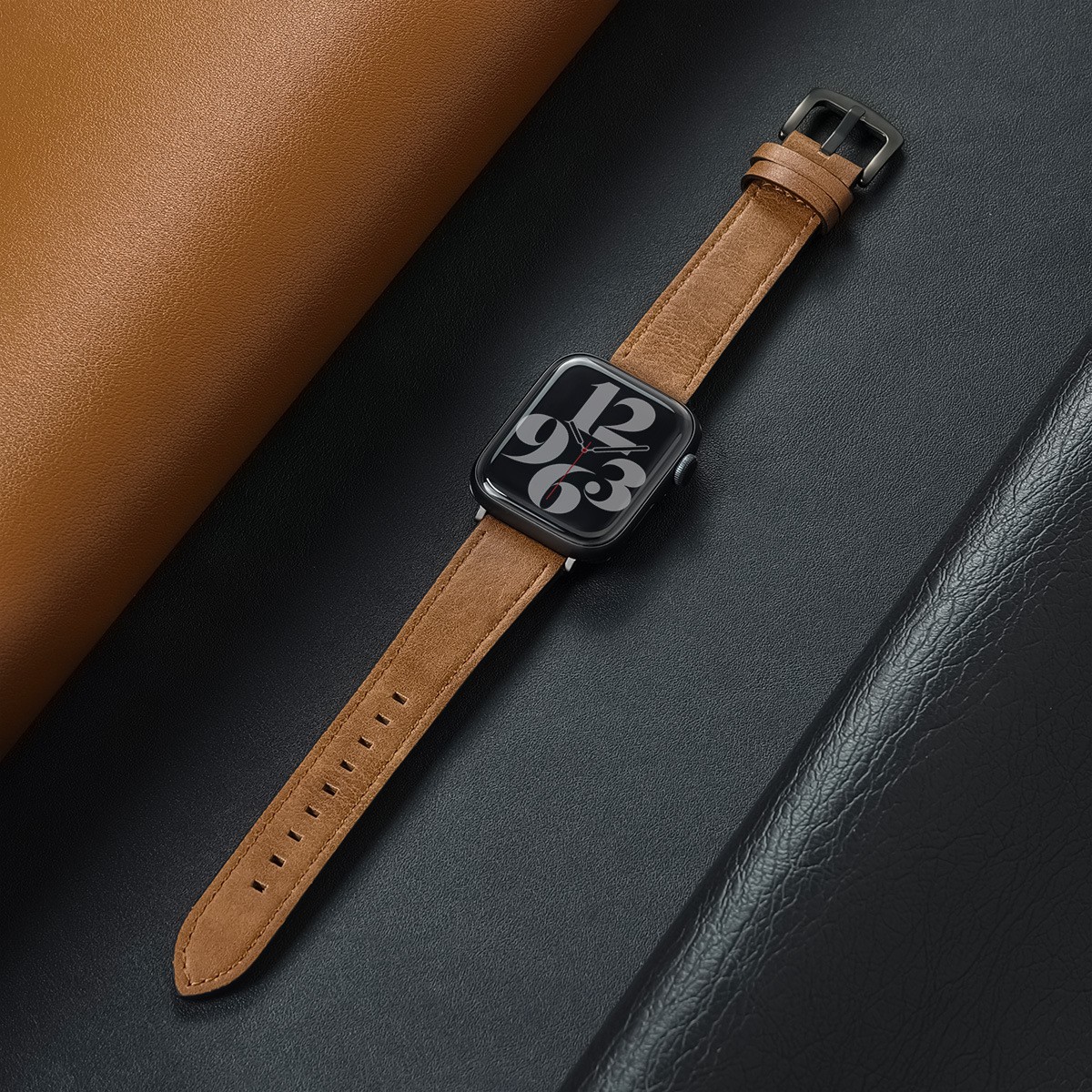 For Apple Iwatch 10/9/8/7/6 Ultra Leather Watch Strap 38 40 41 42 44 45 46 49mm