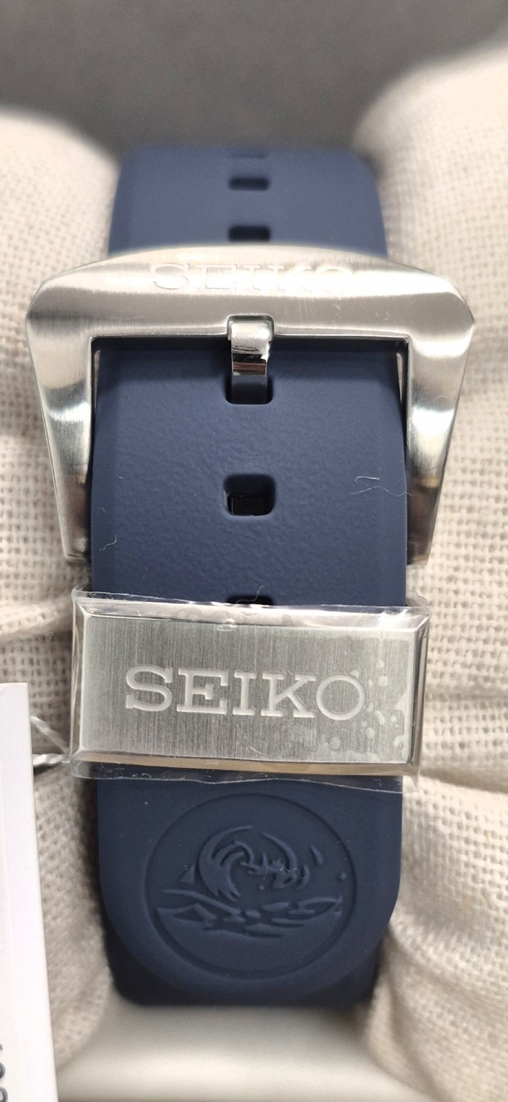Seiko Prospex Automatic Diver 200m Blue Dial Day/Date Blue Rubber Strap Box