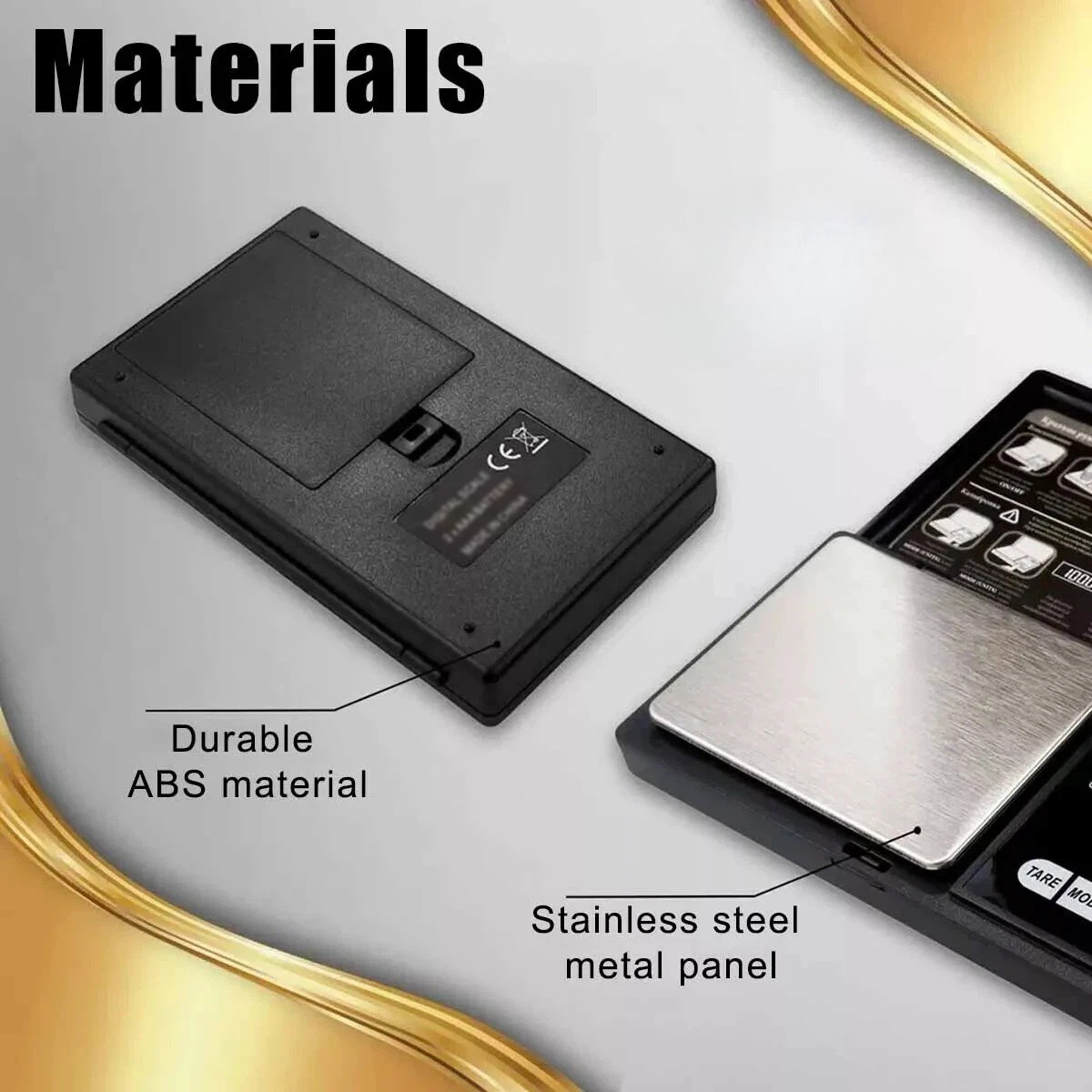 Pocket Digital Scale 1000g x 0.1g Precise Gold Coin Jewelry Gram Balance Weight