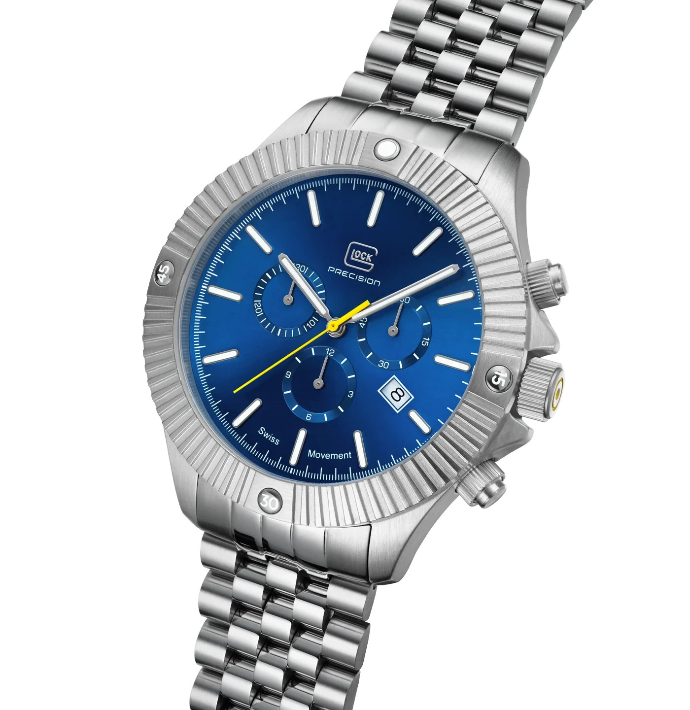 Glock watch GW-38-2-22 SAPPHIRE CRYSTAL, ROTATING BEZEL, SWISS SUPER-LUMINOVA®