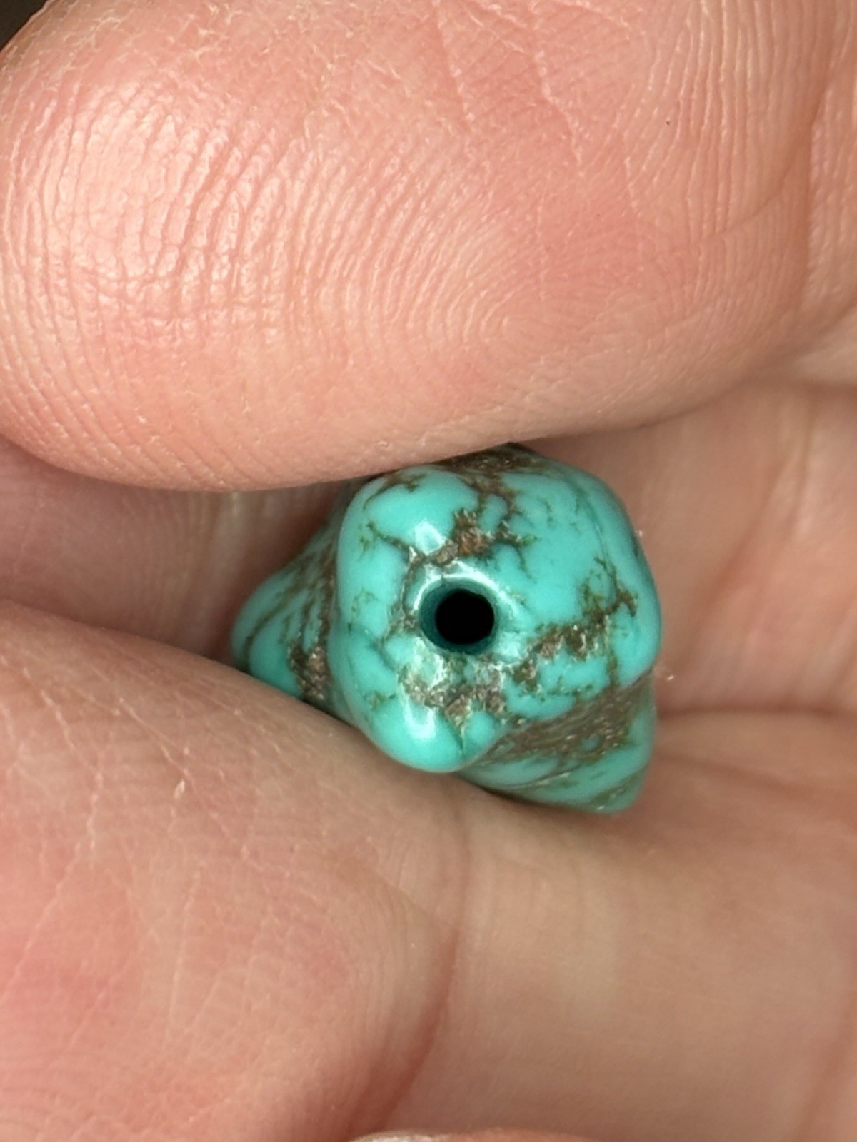 Kingman Turquoise Side-Drilled Focal Stabilized Slabs 54 Grams
