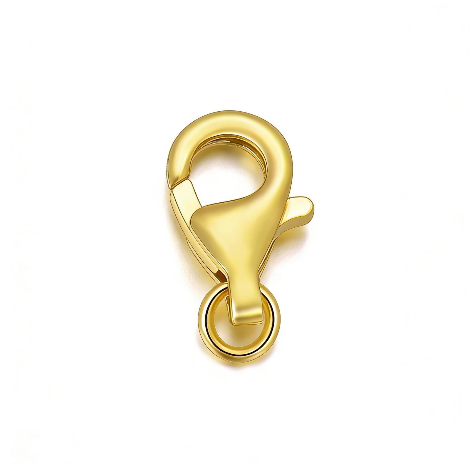14K Yellow Gold Necklace Extender Clasp, Double Lobster Bracelet Connector for D