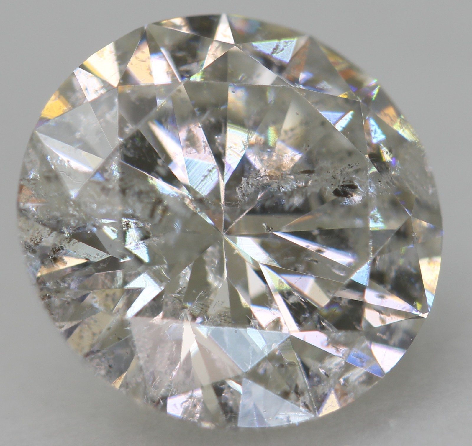Certified 2.01 Carat G SI2 Round Brilliant Natural EARTH MINED Diamond 8.34mm