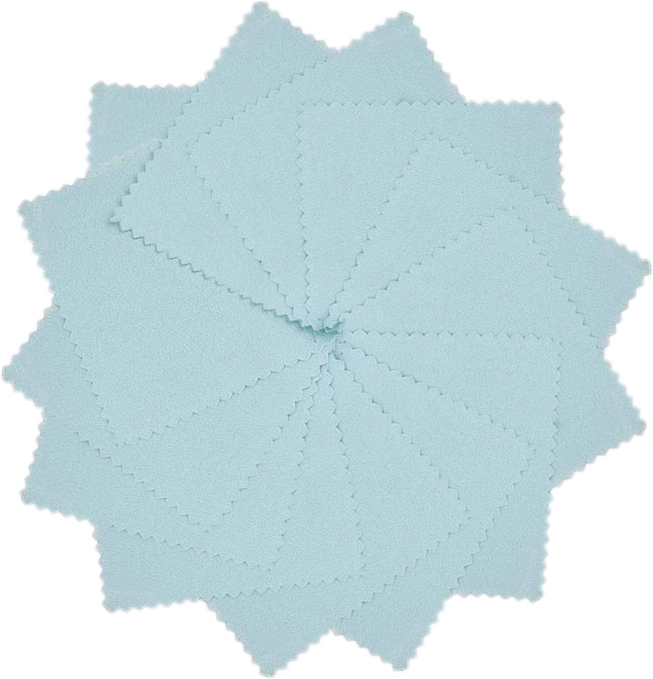 50pcs Jewelry Cleaning Cloth Polishing Cleaning Cloths for Sterling Silver Gold
