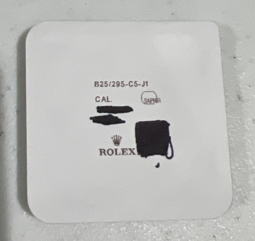 Rolex Sapphire Crystal 25-295-C5-J1 Authentic Original New Sealed