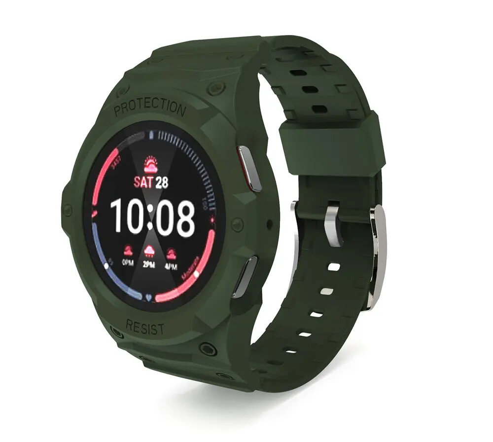 TPU Rugged Sport Band Strap Case Cover For Samsung Galaxy Watch 7 6 5 4 40/44mm
