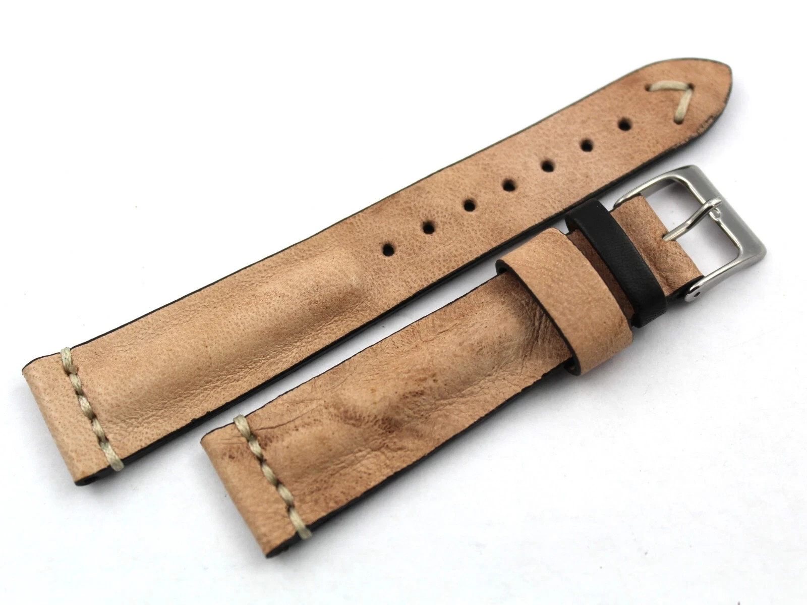 Genuine Powder Leather Strap Various Sizes Buckle Pin Steel Spare Parts Top