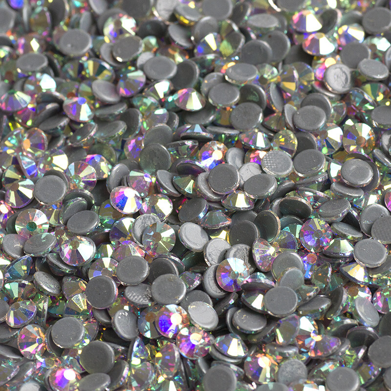 Bling AB color iron-on hotfix rhinestones loose stones for clothing decorations