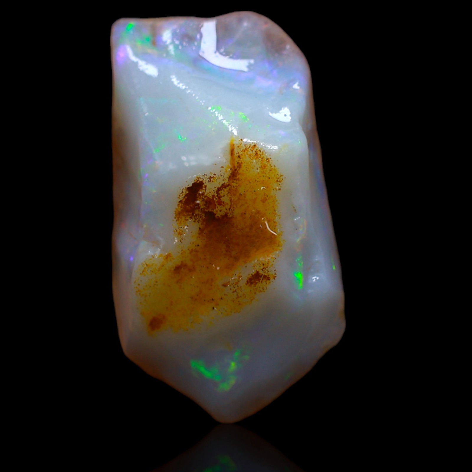 13.90 Cts Natural Australian Fire Opal Gemstone Jewelry Supply Rough 18x14x11 mm