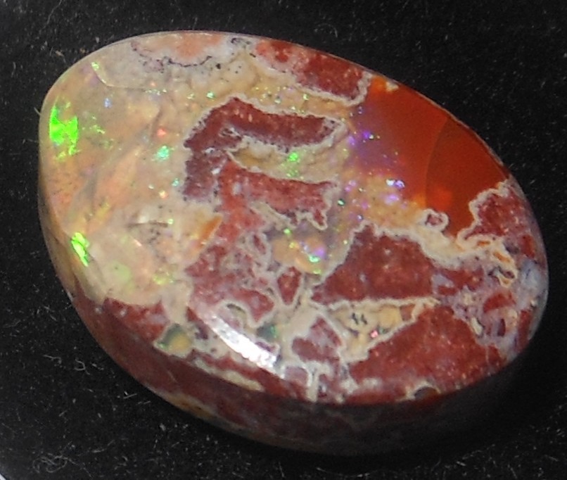 7.10Ct. Mexican Fire Opal Cabochon 15.8×11.4×5.9mm Earth-Mined Gemstone