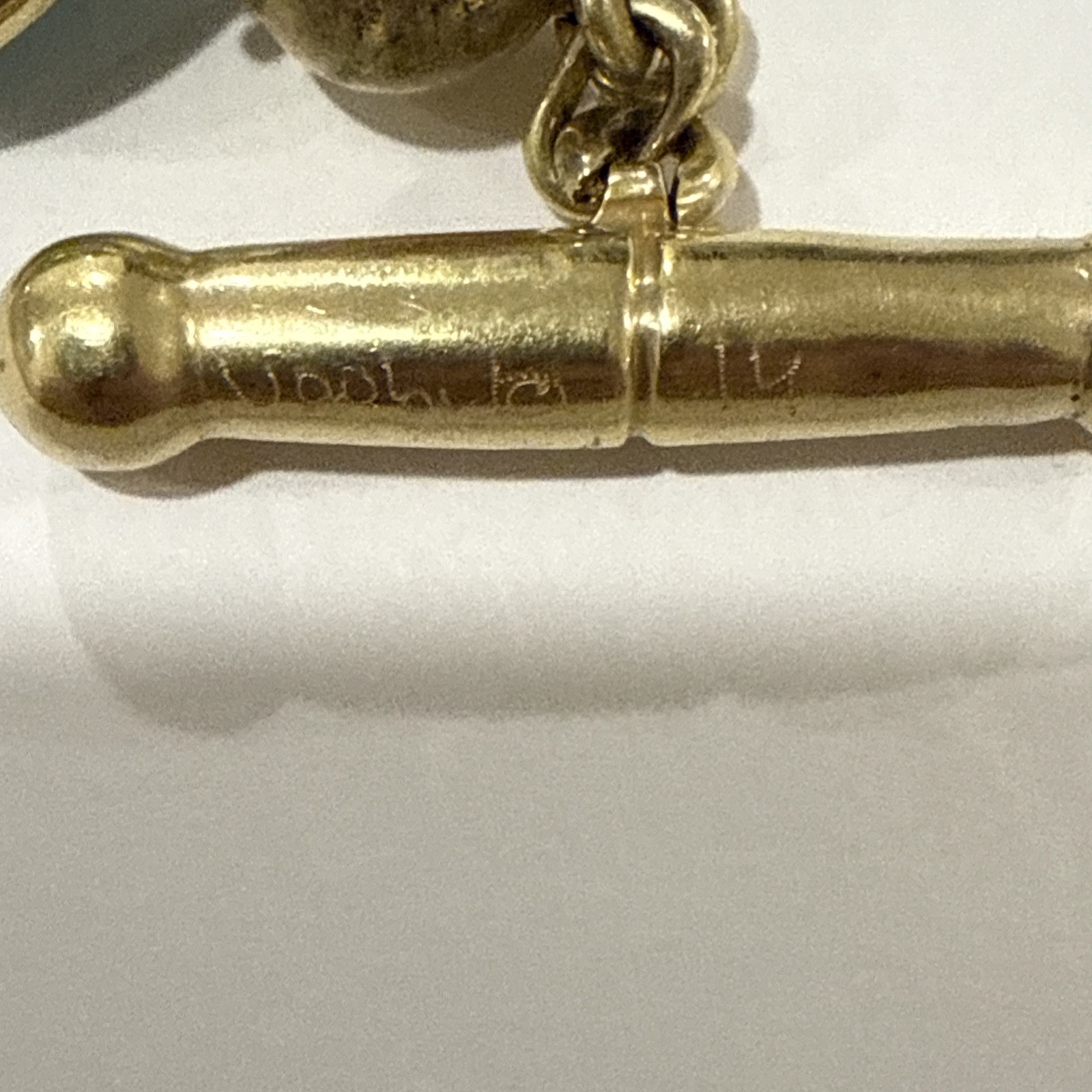 Vintage Steve Vaubel Signed Gold Plated Bracelet W/Gems – Estate Jewelry – 9”