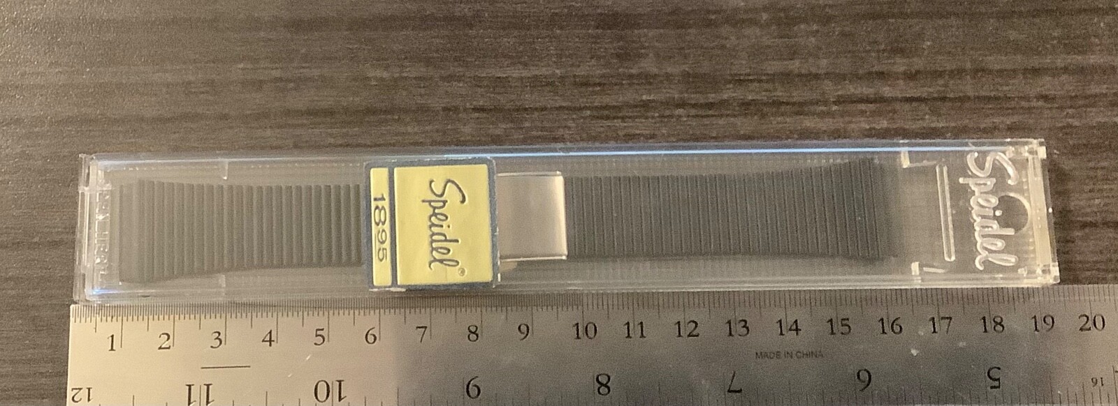 Speidel Flip Clasp PVD Coated 2 Piece Vintage Watchband 19mm Straight End NOS