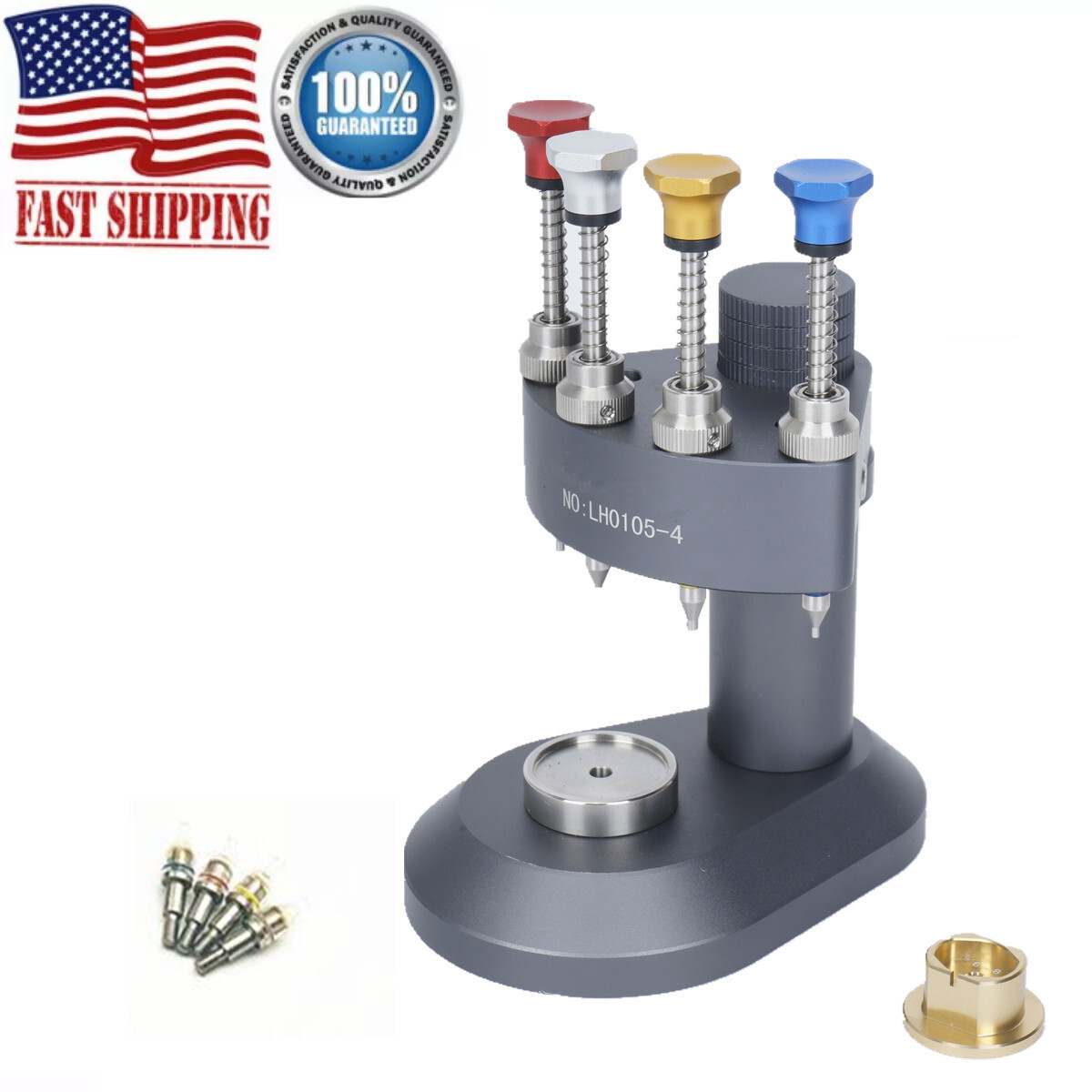 Watchmaker Setting Fitting Repair Tool Precision 4 Needle Watch Hands Pressers