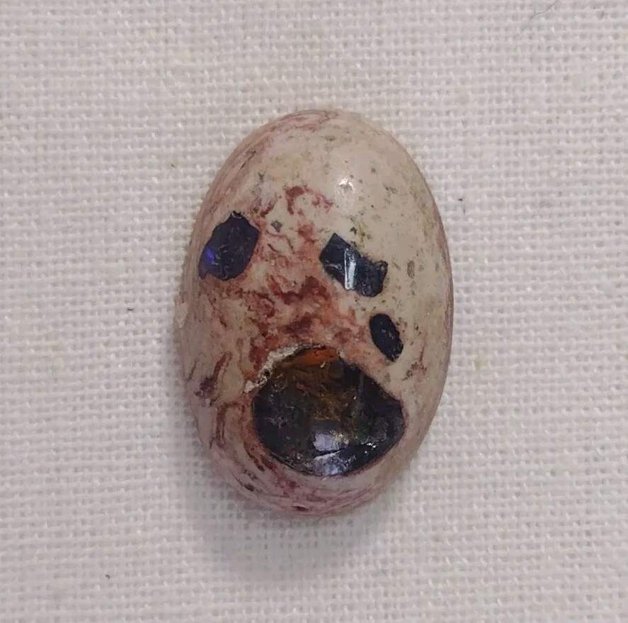 13.0 Ct. Mexican Cantera Fire Opal Stone, Oval, 19x12x6mm.