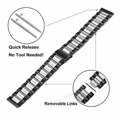 For Samsung Galaxy Watch 3 41mm 45mm Stainless Steel Strap Watch Band Wristband