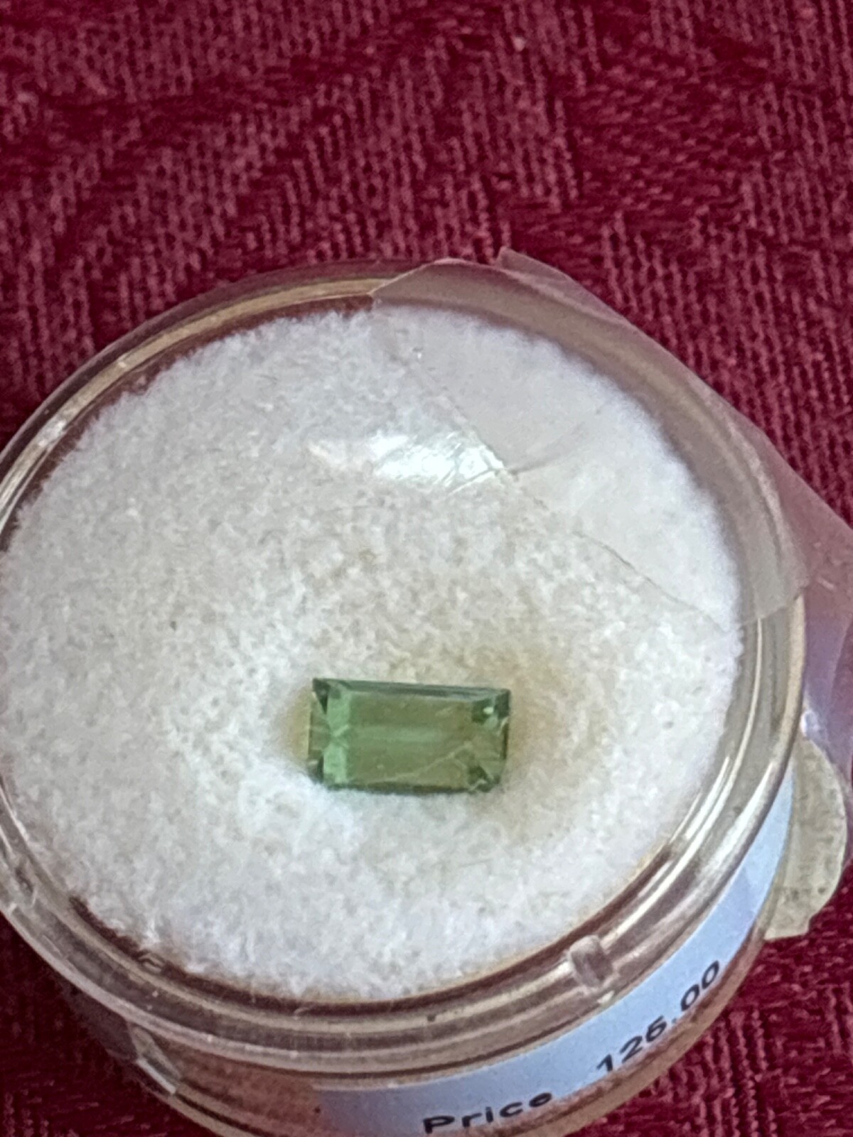 0•90 CT TOURMALINE BAGUETTE 7×4 mm~CUT BY GSN