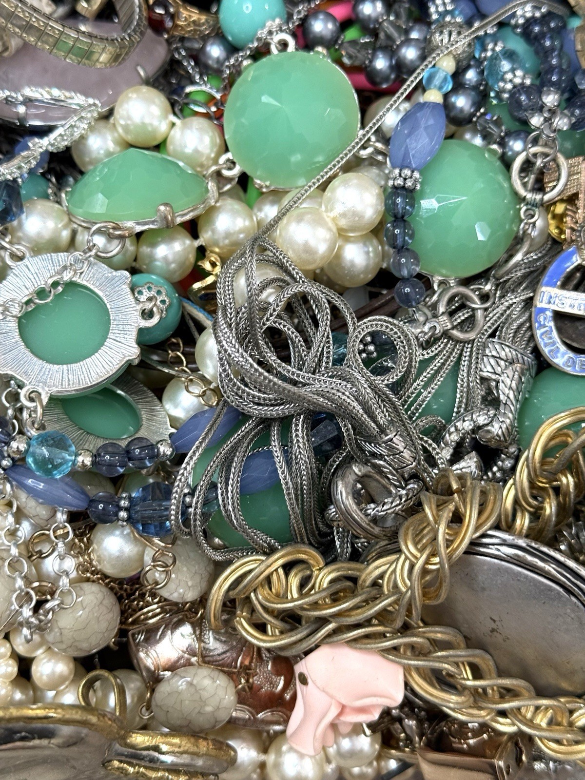 10 Lb Vintage – Now Costume Jewelry Lot 2 Harvest Repair Junk MOST ARE WEARABLE