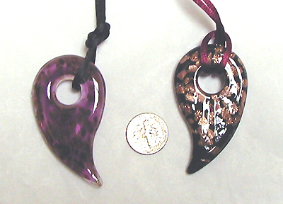 Plain satin necklace cord for magatama necklace
