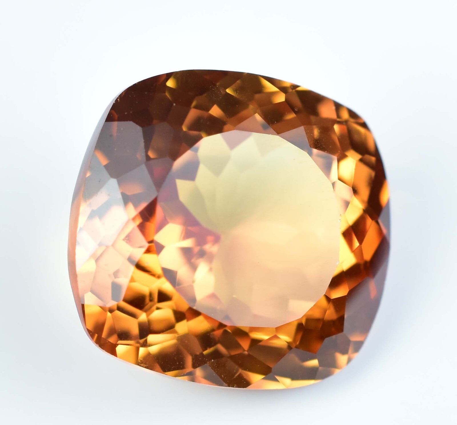 Natural imperial Topaz 16.65 Ct Cushion Stunning Flawless AGL Certified Gemstone