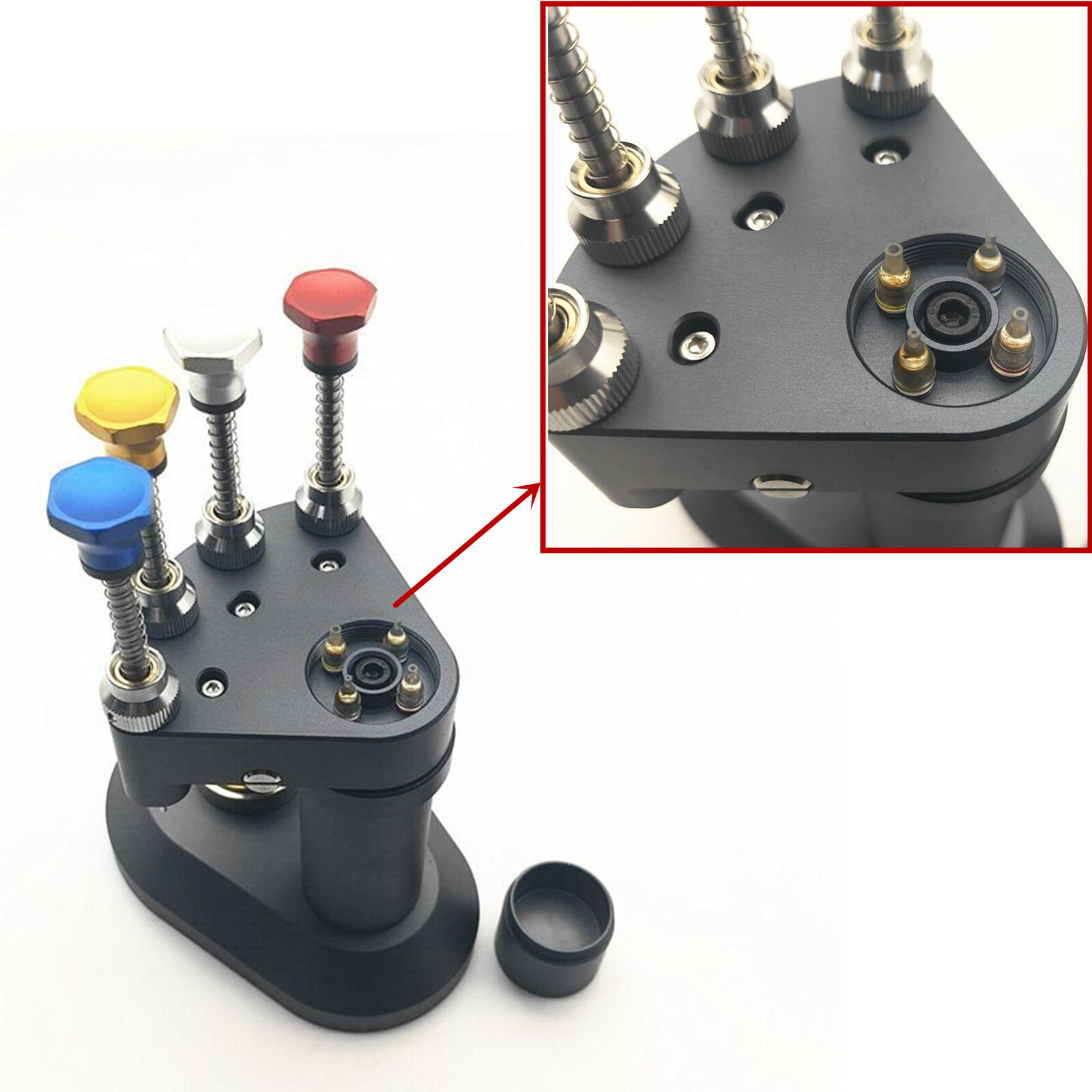 Watchmaker Setting Fitting Repair Tool Precision 4 Needle Watch Hands Pressers