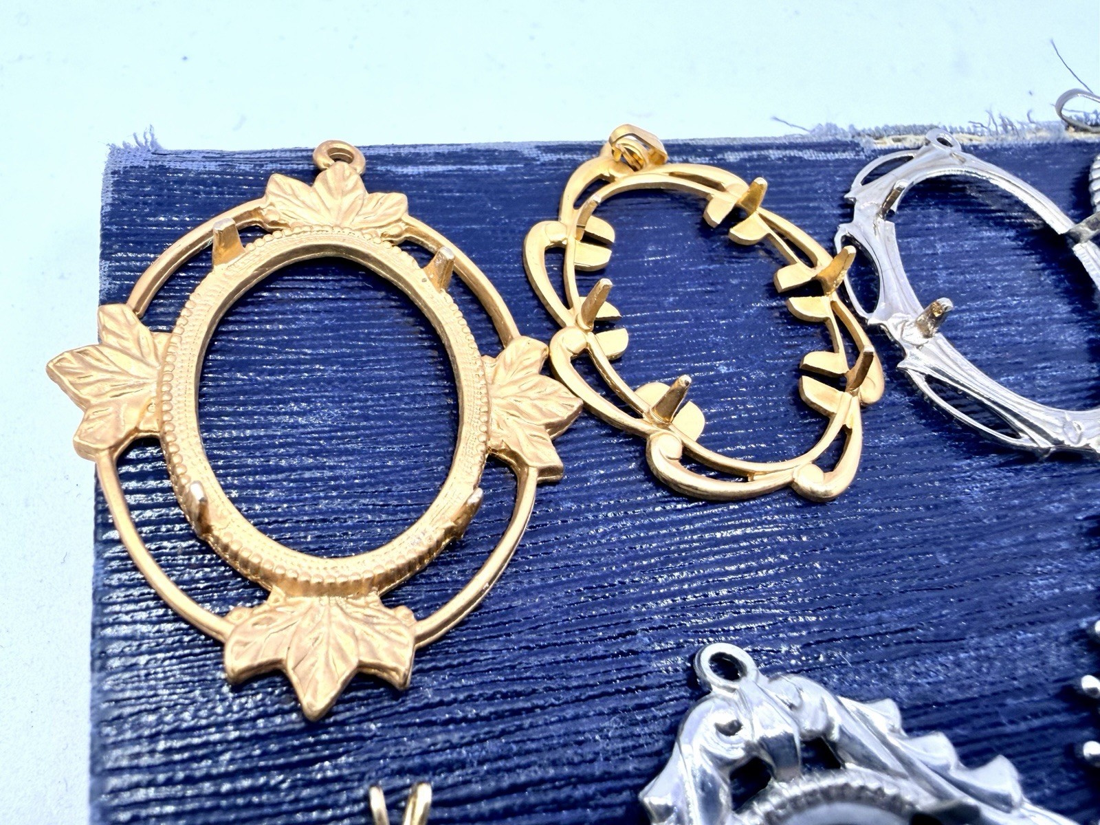 10 Pcs Vintage Pendant Settings Blanks Frames 24x30mm Findings Jewelry Making