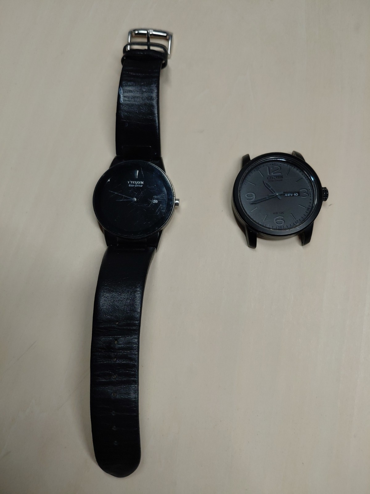 Citizen Eco-Drive J165-S086892 Axiom Black Dial , & Graphite Blacked Out Watch