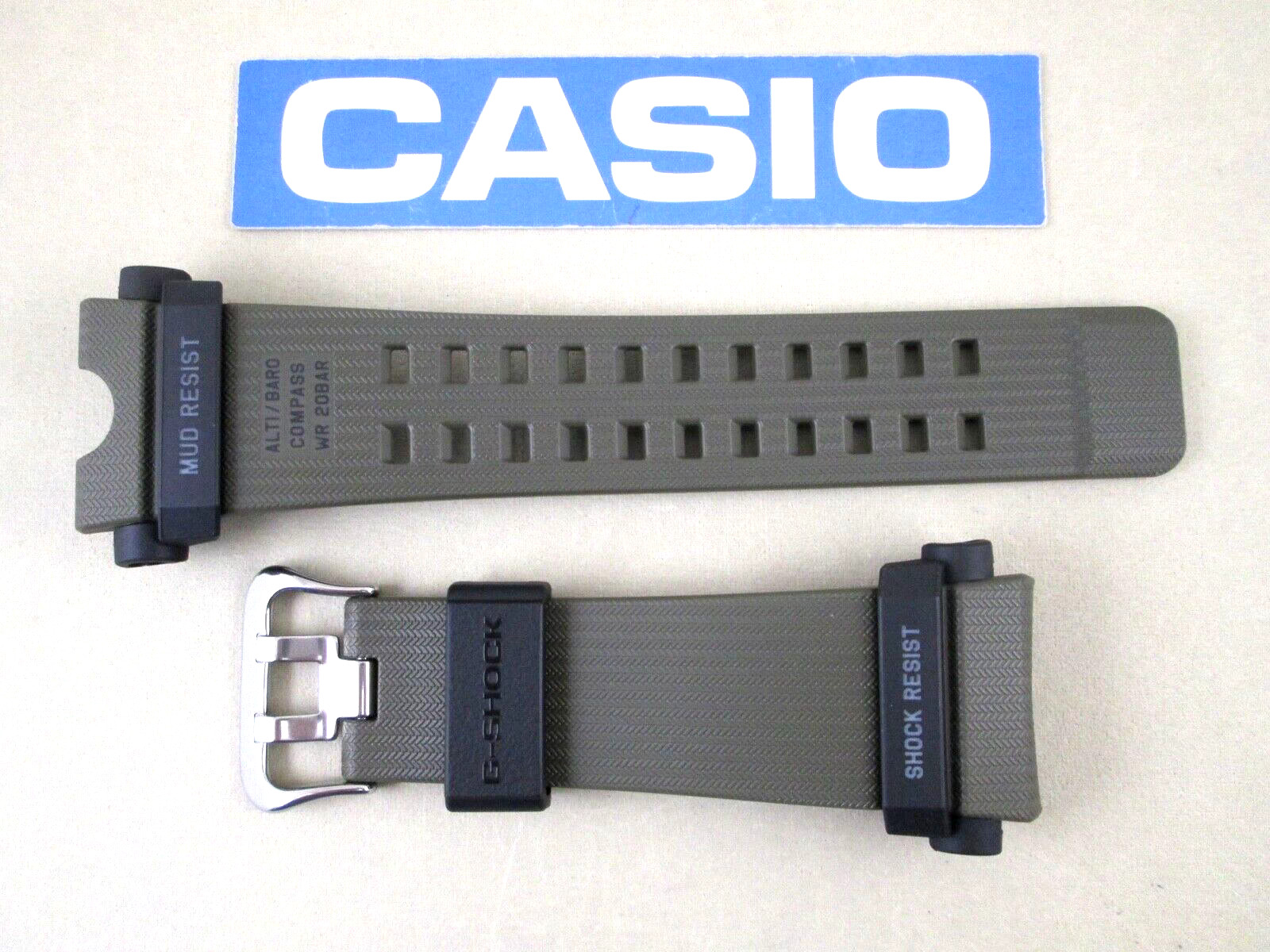 Casio G-Shock Mudmaster GG-B100 GGB100 GG-B100-1A3 green resin watch band strap