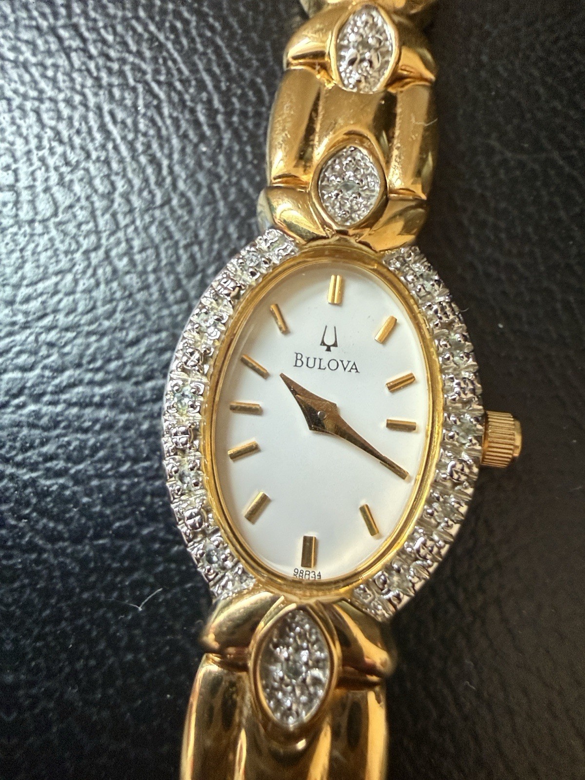 Bolivia Gold Watch Diamond Accents