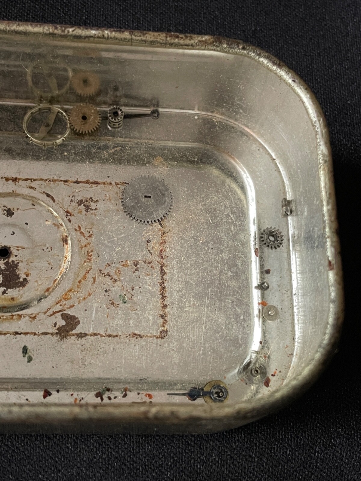 Complete Watch Case w/ Glass & Back Lid, Disassembled Motion, Hands Included