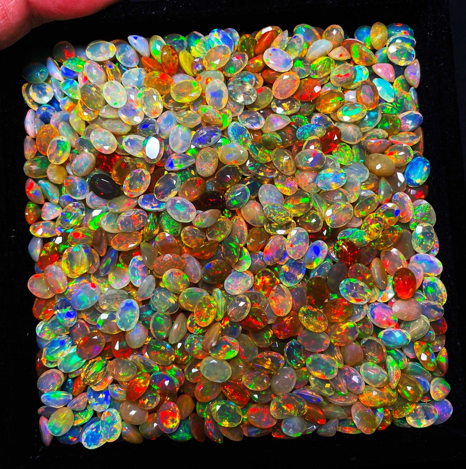 Natural AAA Quality Ethiopian Opal Oval Cut Loose Gemstone 21 Pcs 5×7 MM 10 CT