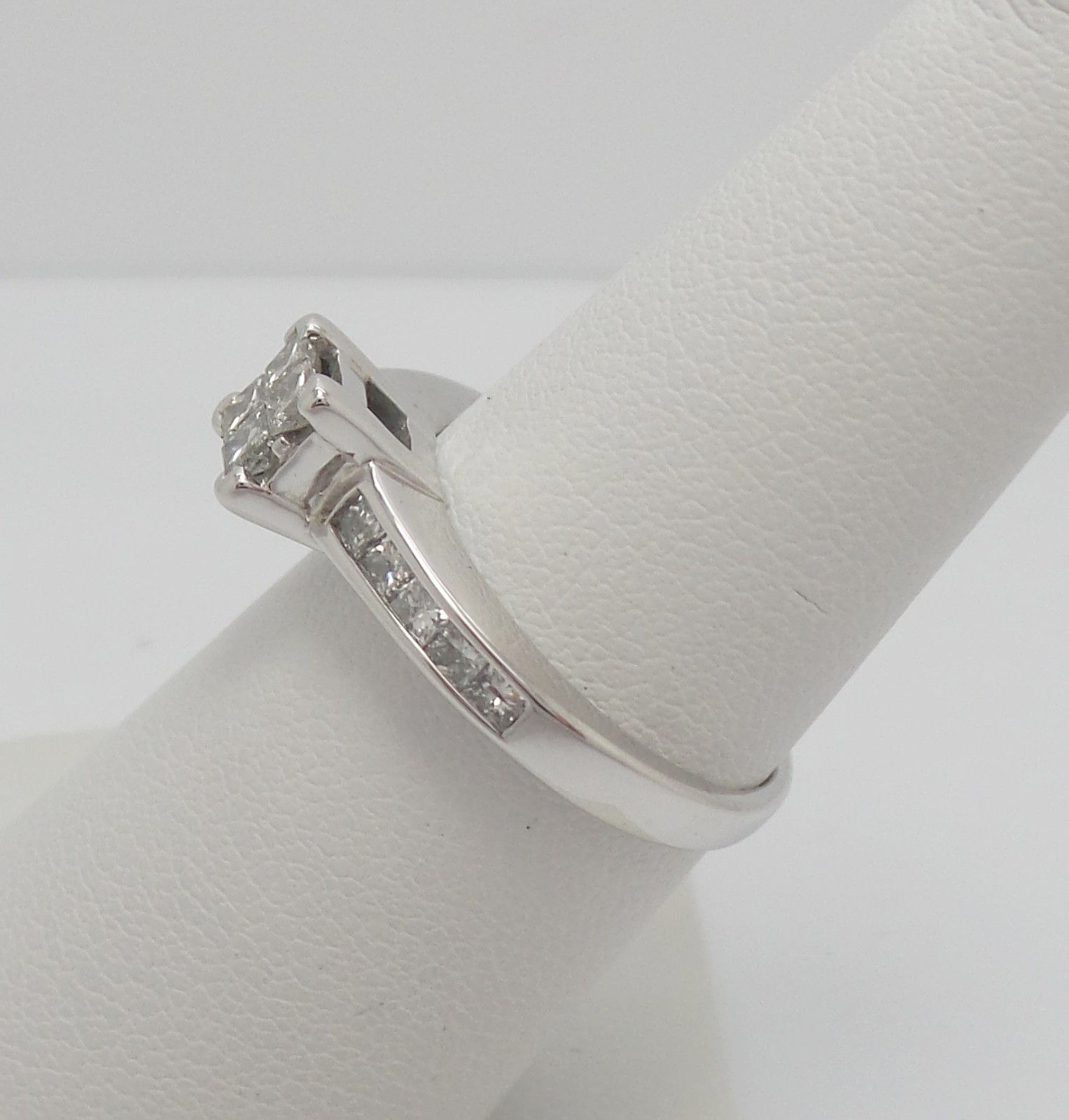 3/4CT Natural Diamond Engagement Wedding Anniversary Bridal Ring 14K White Gold