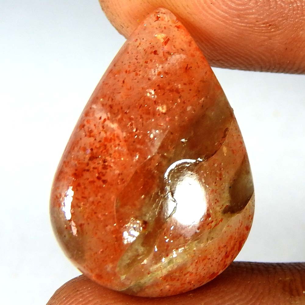 17.80 Ct Natural Red Iolite Sunstone Pear Cabochon 24x18x5 Loose Gemstone