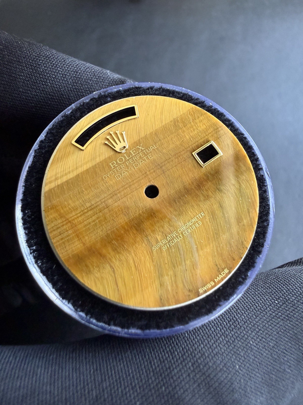 Rolex DayDate 36 Custom Tiger Eye Stone Dial For Ref. 18238-18038-118238