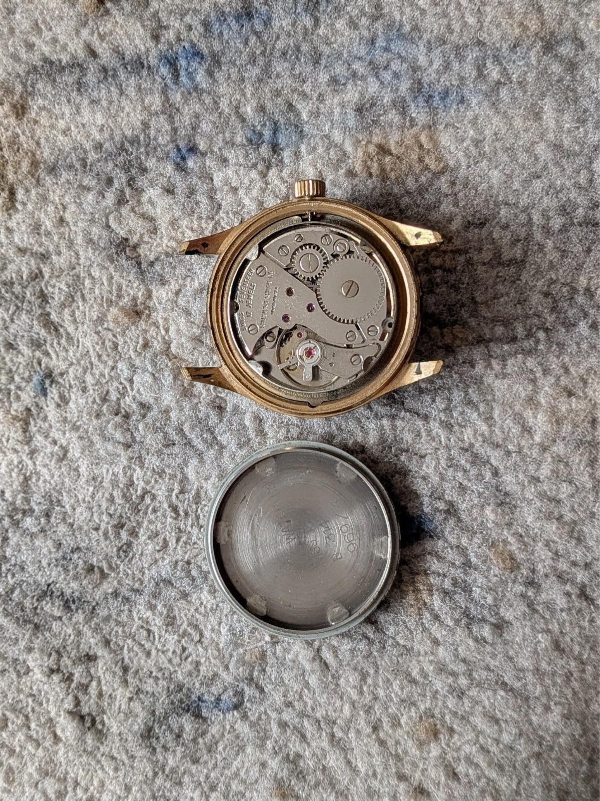 Rare Vintage Swiss Waltham Red Arrow Men’s 17J Mechanical Watch Serviced+BoxBrac