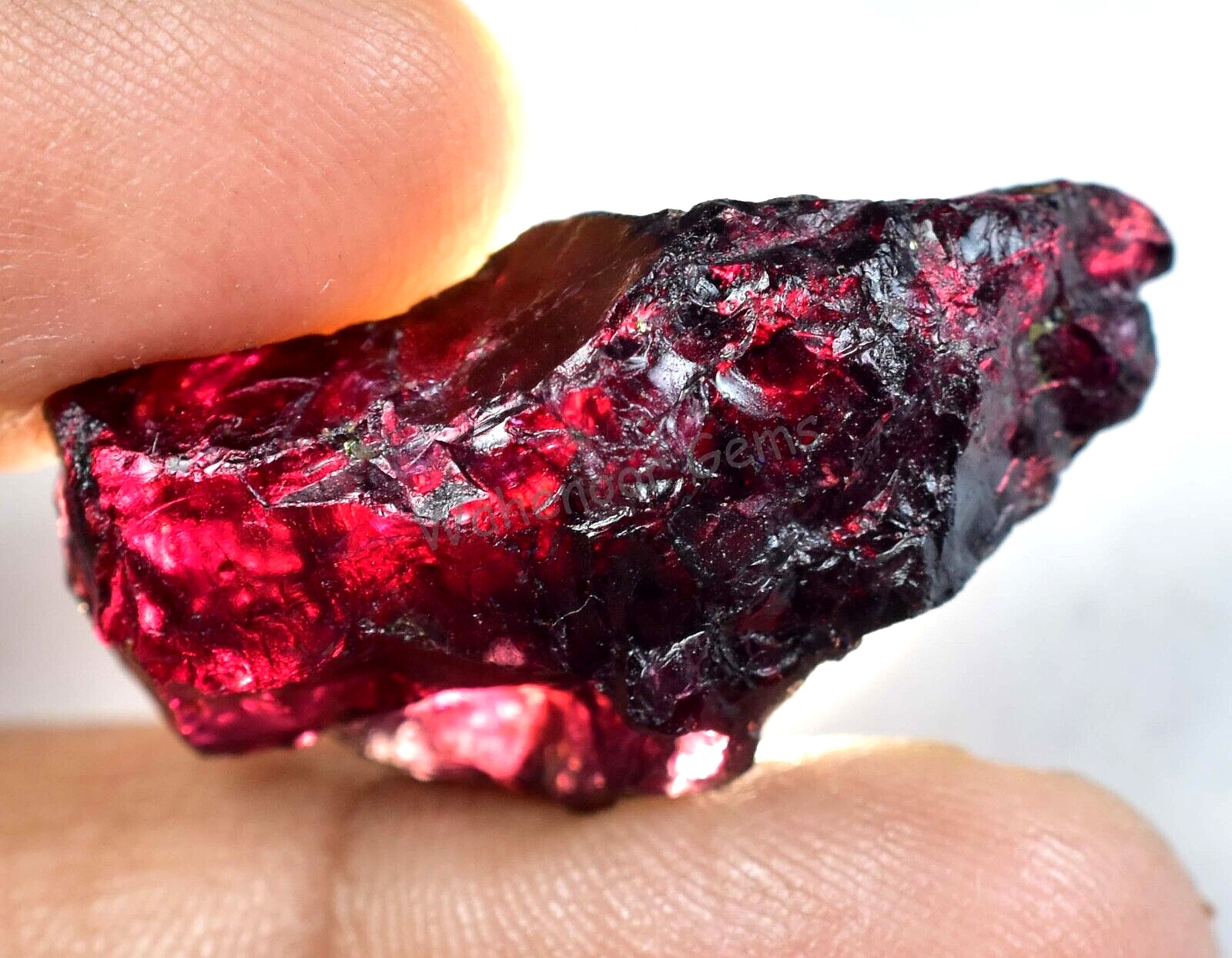 50.95 Ct Natural Red Brown Painite Rough Facet Top Quality Mogok AGL Certified