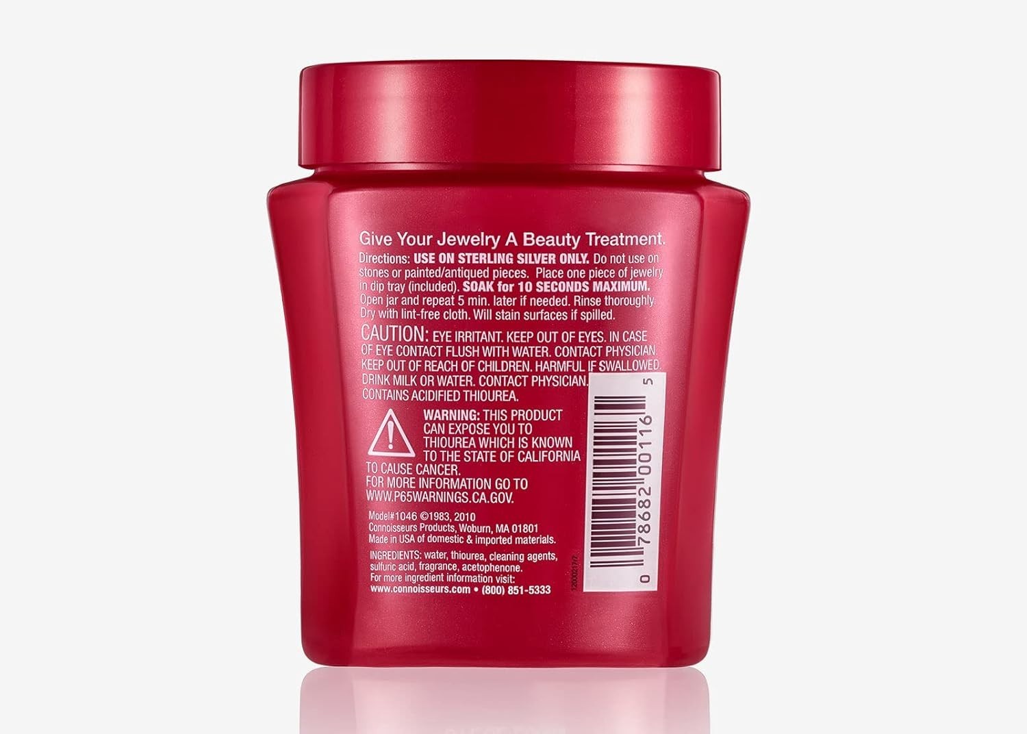 Effortless Tarnish Removal: 7 Oz Silver Jewelry Cleaner with Basin & Brush