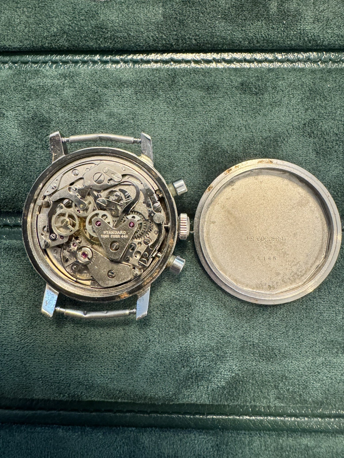 Vintage Vantage Chronograph II Panda Tropical Dial 1970s Hamilton Valjoux 7733