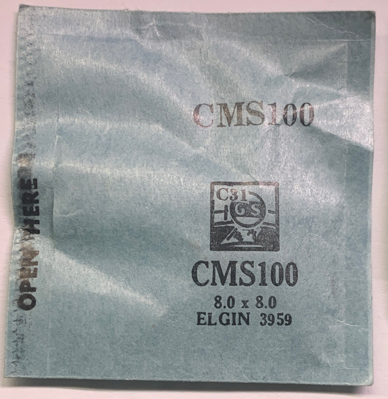 Original NOS G-S “CMS” Wristwatch Crystals Many – Variations Available!