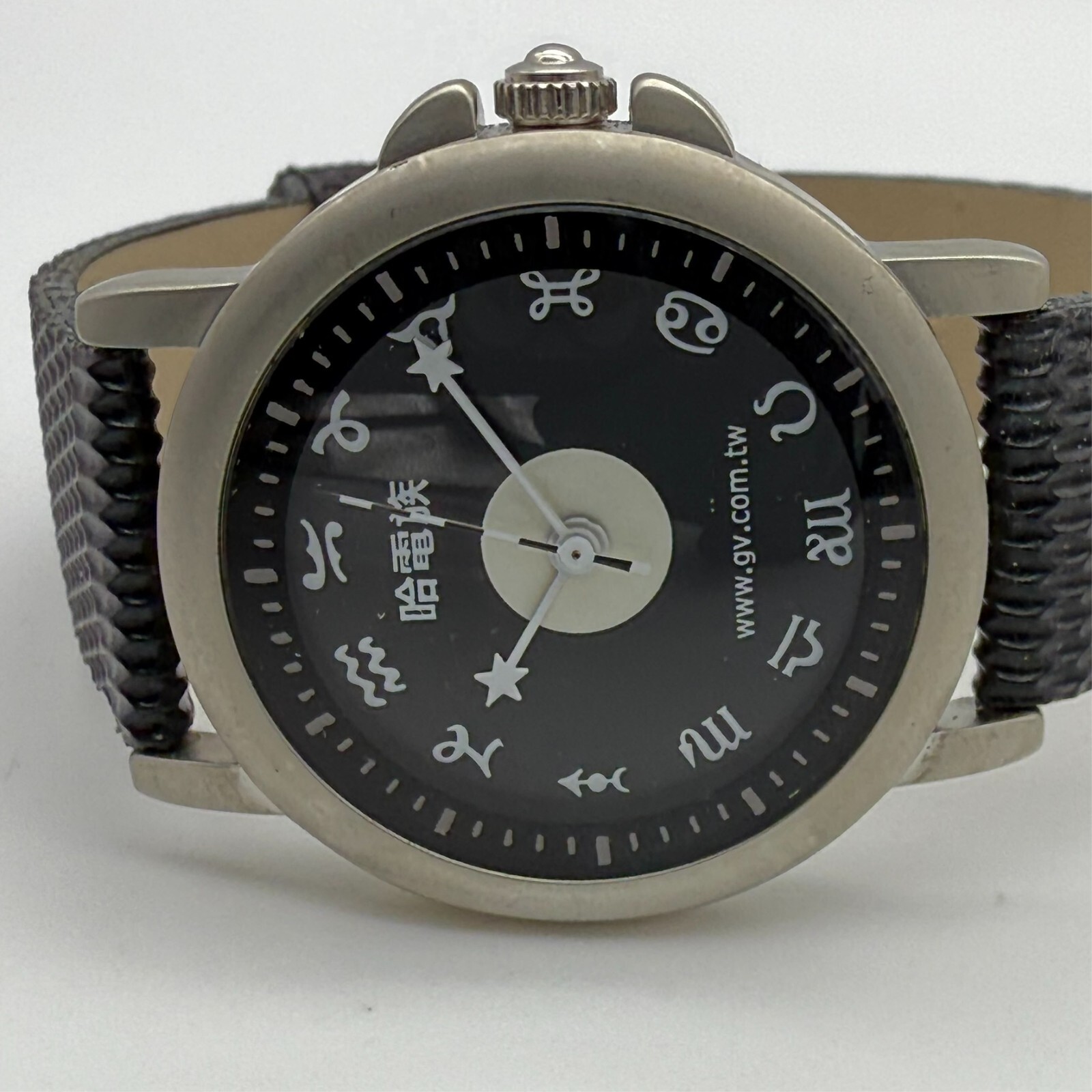 Unisex NEW ASIA PROFESSIONAL TIMER “NAPT” Zodiac Sign Dial, Silver Tone, 35mm