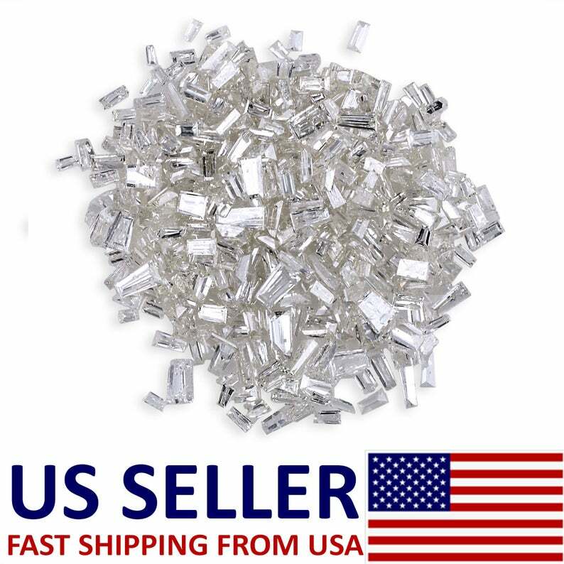100%Natural Loose Diamonds 10 Pcs Lot Loose Tapered Baguette Faceted Cut 0.05 Ct