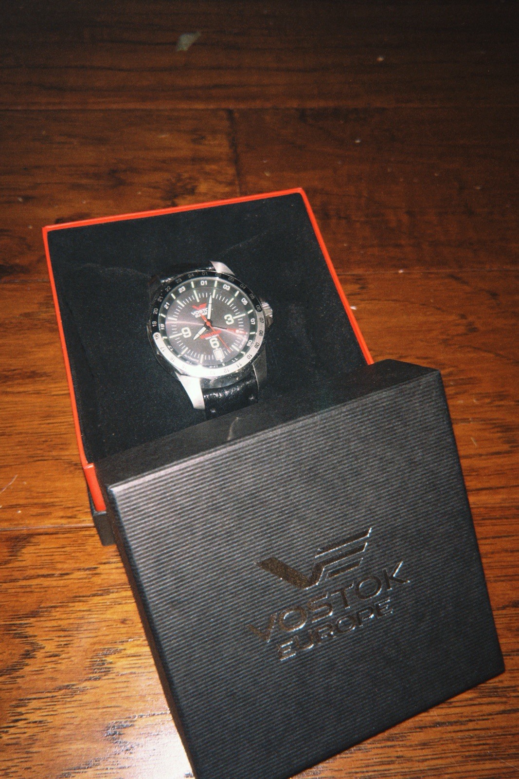 Vostok Europe DUALTIME Automatic Dual Time Black Dial 43.6mm Box & Papers