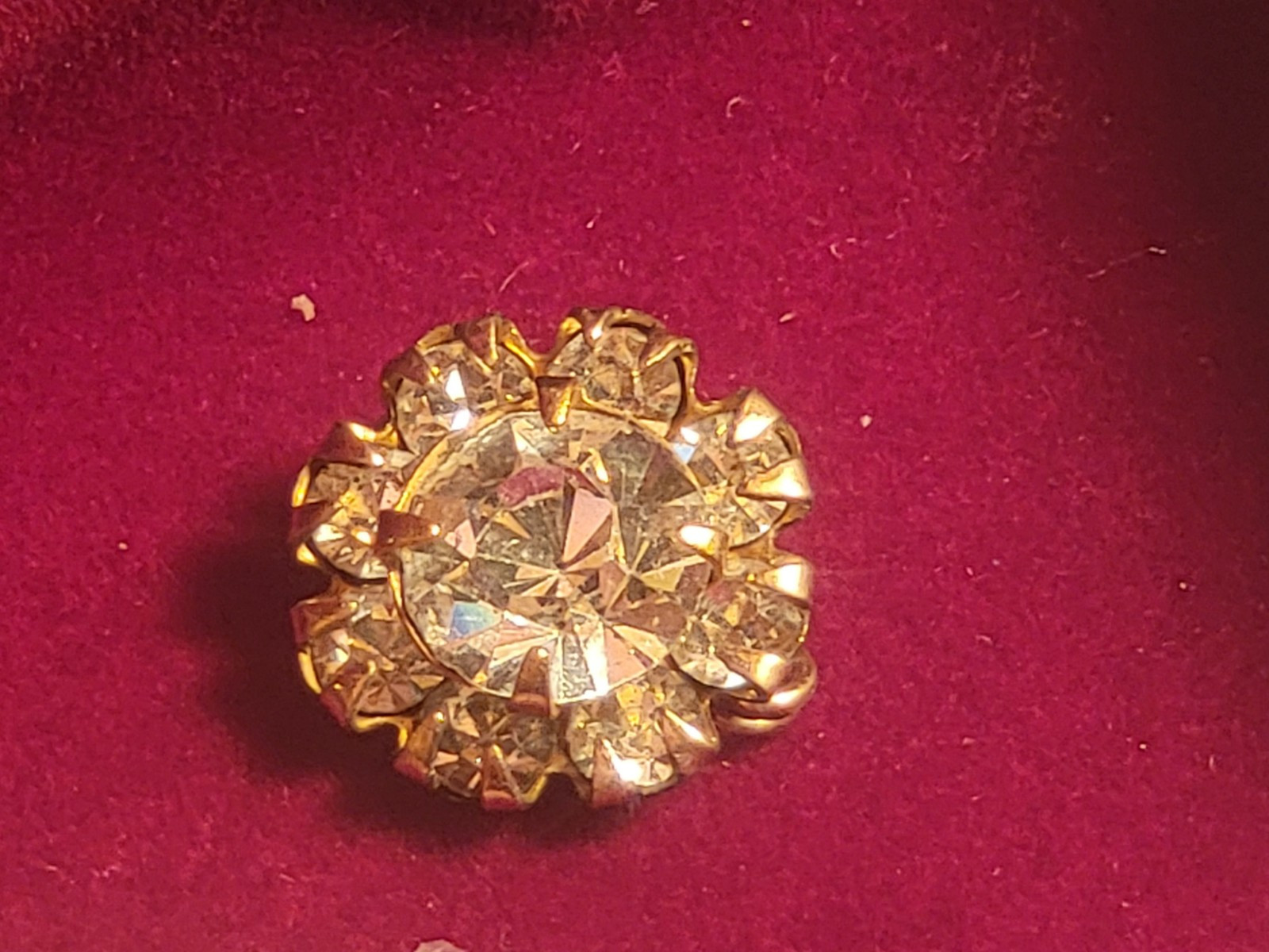 HILLCRAFT 1950’s * CRYSTAL SCATTER PINS/JEWELRY 14 K.R.G.F. U.S.A. Handmade