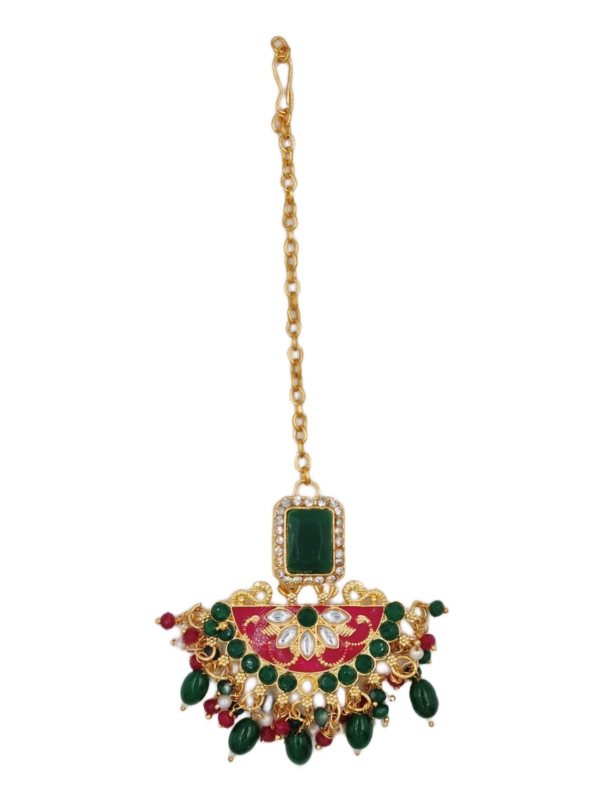 Indian Bollywood Style Designer Gold Plated Fashion Bridal Jewelry Necklace Set