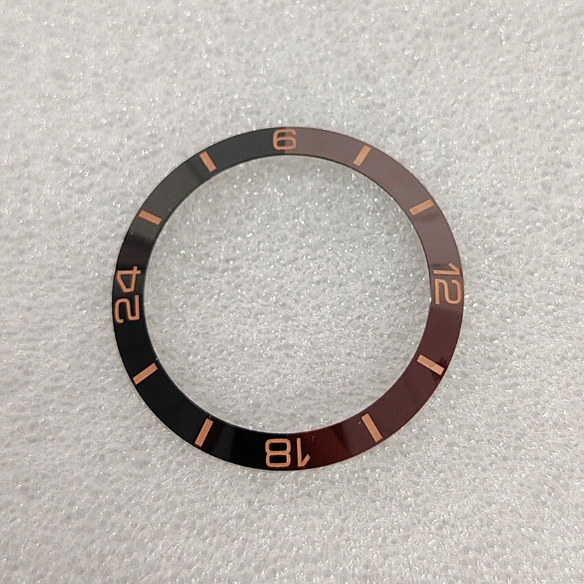 38MM Two-color Bevelled Ceramic Bezel Watch Insert Ring Inside Diameter 30.5MM