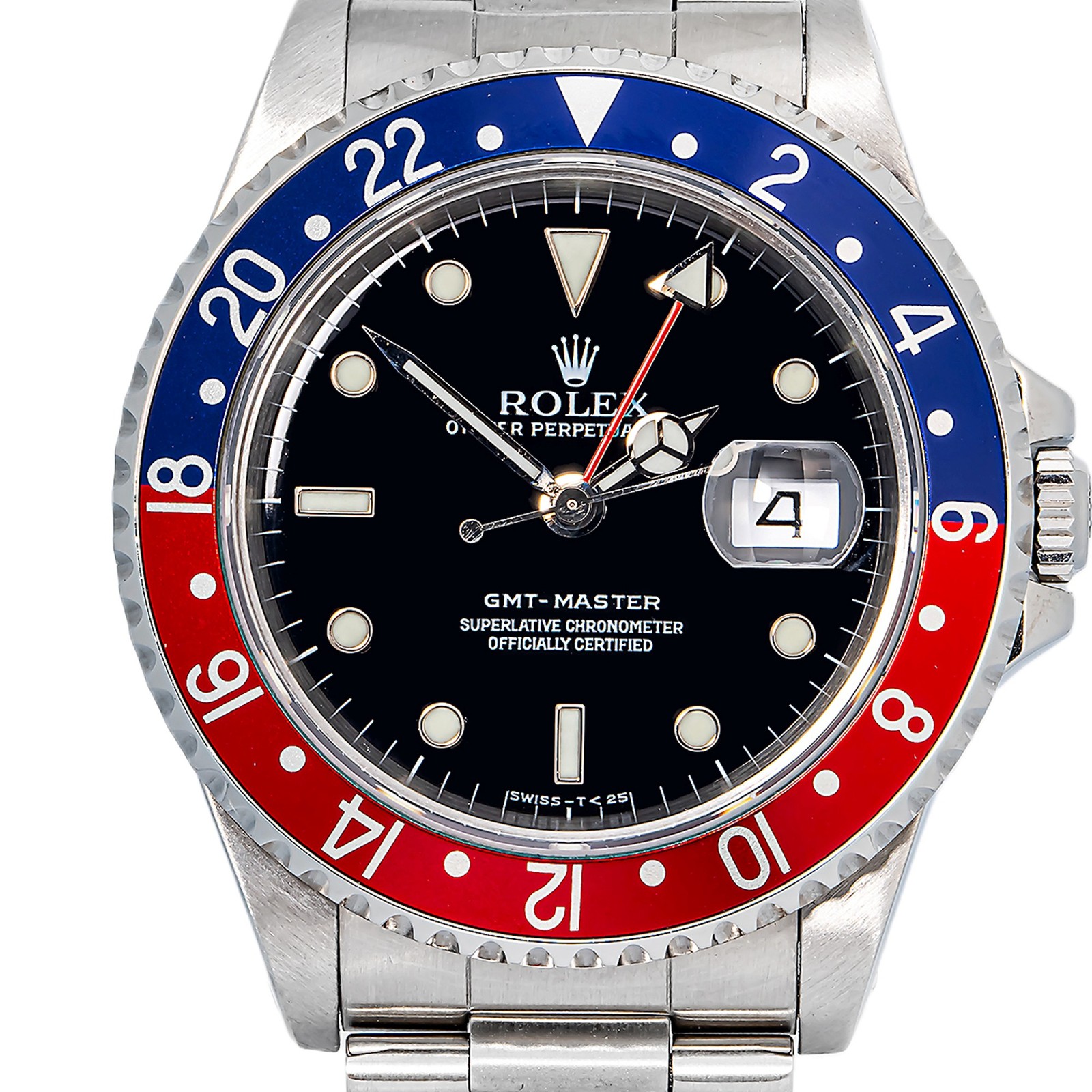 Rolex GMT-Master 16700 Oyster Pepsi SS Black Dial Auto Men’s Watch 40mm