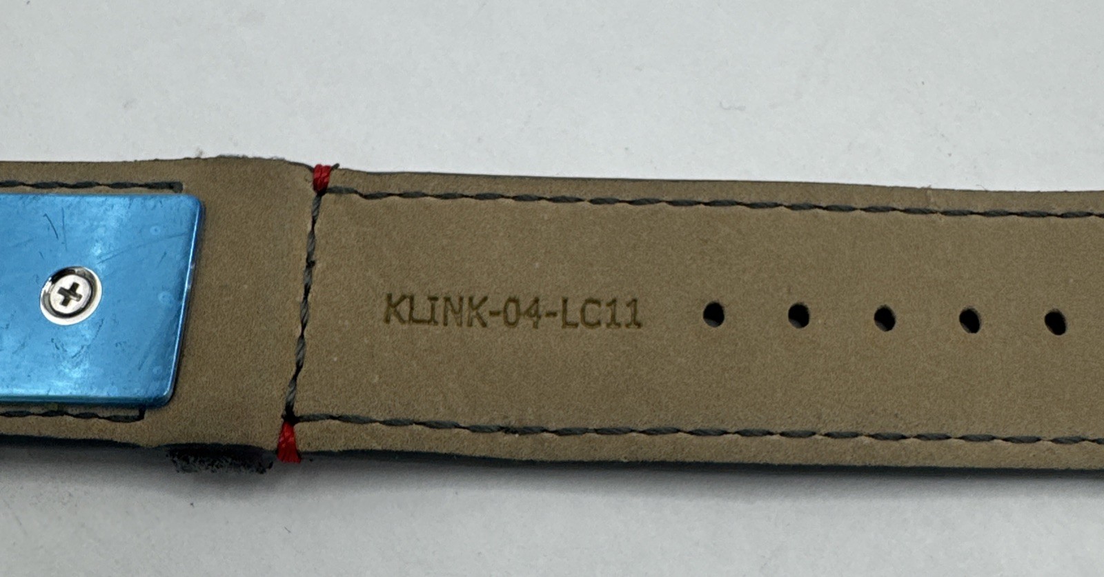 Klokers Quartz I/ KLINK-04-LC11 Mouse Gray Alcantara Straight Watch Strap