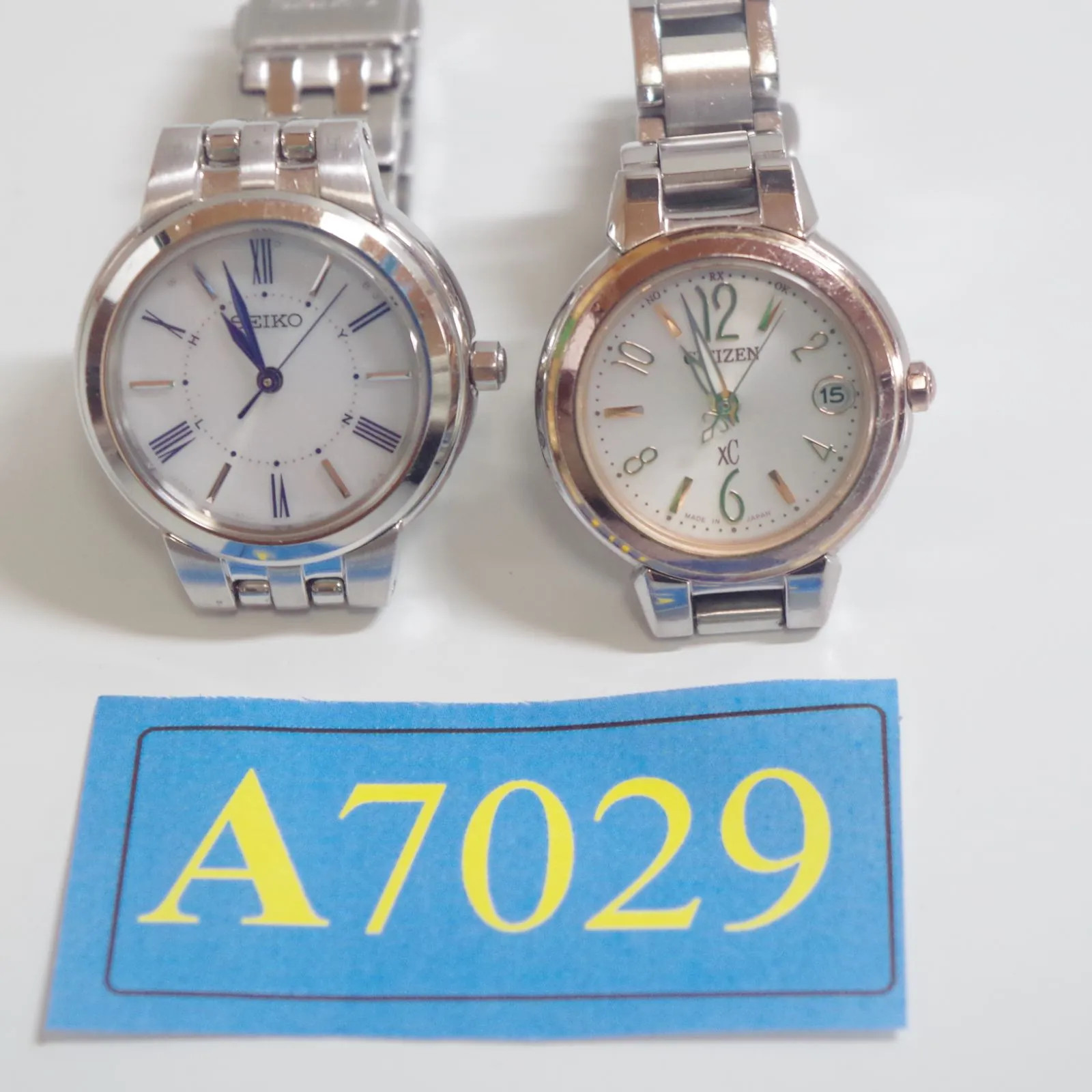 A7029 CITIZEN H058-T017487 / SEIKO 1B21-0AN0 Solar Radio-Controlled Watches (Set