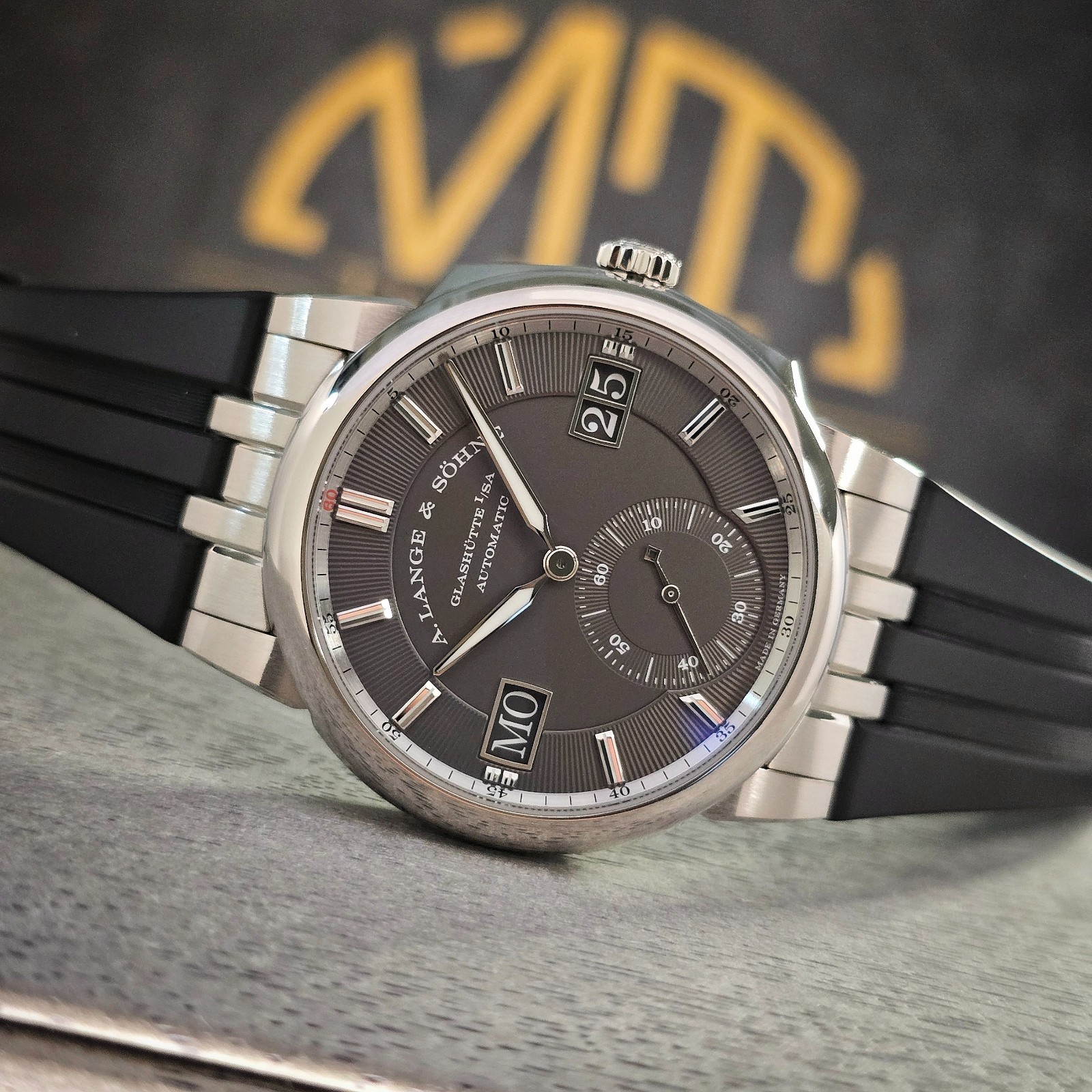 A. LANGE & SOHNE ODYSSEUS 40.5MM 363.068 18K WHITE GOLD GREY DIAL B&P
